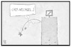 Cartoon: Deutsche Bank (small) by Kostas Koufogiorgos tagged karikatur,koufogiorgos,illustration,cartoon,deutsche,bank,wirtschaft,chef,cryan,vorstand,rauswurf,sewing,sturz,tower