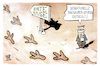 Cartoon: Dinosaurier-Spuren (small) by Kostas Koufogiorgos tagged karikatur,koufogiorgos,white,house,dinosaurier,spuren,fossilien,fund,entdeckung