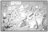 Cartoon: Dschungelcamp (small) by Kostas Koufogiorgos tagged karikatur,koufogiorgos,illustration,cartoon,deutschland,dschungelcamp,fernsehen,ibes,supermarkt,toilettenpapier,kampf,streit,verbraucher,corona,pandemie