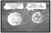 Cartoon: Earth Overshoot Day (small) by Kostas Koufogiorgos tagged karikatur,koufogiorgos,illustration,cartoon,eart,overshoot,day,erde,mars,planet,ressourcen,verschwendung,welterschöpfungstag,erdüberlastungstag,ökologie,ausnutzen,umweltschutz