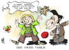 Cartoon: Eine schrecklich grüne Familie (small) by Kostas Koufogiorgos tagged grüne,vorsitz,partei,roth,özdemir,kirche,konservativ,mitte,profil,karikatur,kostas,koufogiorgos