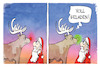 Cartoon: Elektrisierende Weihnachten (small) by Kostas Koufogiorgos tagged karikatur,koufogiorgos,weihnachten,elektrisch,rudolph,ladestand