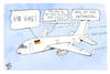 Cartoon: Erdgas (small) by Kostas Koufogiorgos tagged karikatur,koufogiorgos,erdgas,nigeria,pilot,scholz,flugzeug,energie