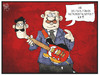 Cartoon: Erdogan in Deutschland (small) by Kostas Koufogiorgos tagged karikatur,koufogiorgos,illustration,cartoon,erdogan,türkei,deutschland,gitarre,türke,deutschtürke,wahlkampf,instrument,politik