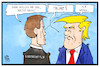 Cartoon: Ermittlung gegen Trump (small) by Kostas Koufogiorgos tagged karikatur koufogiorgos illustration cartoon trump nixon watergate ermittler mueller usa impeachment