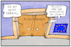 Cartoon: EU-Kommissionspräsident (small) by Kostas Koufogiorgos tagged karikatur,koufogiorgos,illustration,cartoon,eu,europa,kommissionspräsident,doppelspitze,politik,wahl,demokratie
