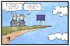 Cartoon: EU-Zukunftsgipfel (small) by Kostas Koufogiorgos tagged karikatur,koufogiorgos,illustration,cartoon,eu,gipfel,klippe,abgrund,zukunft,europa,europäische,union,bratislava,politik