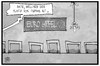 Cartoon: Euro-Gipfel (small) by Kostas Koufogiorgos tagged karikatur,koufogiorgos,illustration,cartoon,tsipras,eurogruppe,gipfel,damokles,schwert,sitz,platz,politik,europa,griechenland