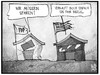 Cartoon: FDP auf Sparkurs (small) by Kostas Koufogiorgos tagged karikatur,koufogiorgos,cartoon,illustration,fdp,griechenland,partei,bankrott,sparen,sparkurs,verkauf,insel,haus,politik,geld,geldnot