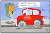 Cartoon: Flensburg (small) by Kostas Koufogiorgos tagged karikatur,koufogiorgos,illustration,cartoon,flensburg,nahles,radar,auto,spd,vorsitz,blitzer,simone,lange