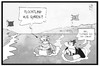 Cartoon: Flucht aus der Türkei (small) by Kostas Koufogiorgos tagged karikatur,koufogiorgos,illustration,cartoon,tuerkei,flucht,flüchtling,syrien,journalist,meer,ägäis,pressefreiheit,zaman