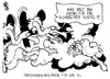 Cartoon: Komischer Vogel in der EU (small) by Kostas Koufogiorgos tagged eu,europa,europäische,union,frieden,friedensnobelpreis,pleite,geier,euro,schulden,krise,vogel,friedenstaube,karikatur,kostas,koufogiorgos