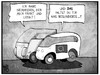 Cartoon: Führungslose Autos (small) by Kostas Koufogiorgos tagged karikatur,koufogiorgos,illustration,cartoon,auto,fahrzeug,selbstfahrend,google,eu,europa,union,fahrer,lenkung,automobil,verkehr,politik