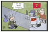 Cartoon: FYROM (small) by Kostas Koufogiorgos tagged karikatur,koufogiorgos,illustration,cartoon,mazedonien,polizei,idomeni,flüchtling,demonstration,protest,regierung,politik