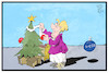 Cartoon: Groko-Weihnacht (small) by Kostas Koufogiorgos tagged karikatur,koufogiorgos,illustration,cartoon,groko,weihnachten,merkel,schmücken,weihnachtsbaum,baumschmuck,scheuer,politik