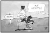 Cartoon: Grundsteuer (small) by Kostas Koufogiorgos tagged karikatur,koufogiorgos,cartoon,illustration,grundsteuer,bverfg,reform,verfassung,gericht,urteil,alt,veraltet,mann,neustart,immobilien,berechnung,wert