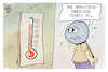Cartoon: Hitzewelle (small) by Kostas Koufogiorgos tagged karikatur,koufogiorgos,hitze,tempo,30,thermometer,sommer,wetter