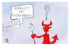 Cartoon: Höcke und Hergott (small) by Kostas Koufogiorgos tagged karikatur,koufogiorgos,herrgott,teufel,wahl,afd,cdu,hölle