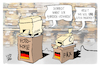 Cartoon: Hybride Gefahren (small) by Kostas Koufogiorgos tagged karikatur,koufogiorgos,hybrid,gefahr,analog,fax,kopierer,dobrindt