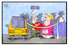 Cartoon: IAA (small) by Kostas Koufogiorgos tagged karikatur,koufogiorgos,illustration,cartoon,iaa,merkel,auto,messe,frankfurt,ausstellung,elektromobilität,eauto