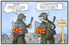 Cartoon: Idomeni (small) by Kostas Koufogiorgos tagged karikatur,koufogiorgos,illustration,cartoon,mazedonien,polizei,idomeni,tränengas,alexander,der,grosse,geschichte,flüchtlingspolitik,grenze