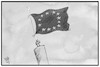 Cartoon: Impfung für Europa (small) by Kostas Koufogiorgos tagged karikatur,koufogiorgos,illustration,cartoon,corona,impfung,impfstoff,fahne,flagge,eu,europa,biontech