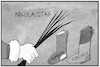 Cartoon: Jamaika oder Groko (small) by Kostas Koufogiorgos tagged karikatur,koufogiorgos,illustration,cartoon,jamaika,groko,nikolaus,steifel,socke,nikolaustag,rute,regierungsbildung,koalition,politik,partei,demokratie