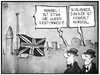 Cartoon: Juncker (small) by Kostas Koufogiorgos tagged karikatur,koufogiorgos,illustration,cartoon,juncker,queen,england,großbritannien,eu,europa,halbmast,flagge,union,jack,politik