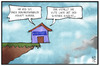 Cartoon: Karstadt (small) by Kostas Koufogiorgos tagged karikatur,koufogiorgos,illustration,cartoon,karstadt,haus,kaufhaus,abgrund,immobilie,übernahme,wirtschaft,verkauf,aussicht
