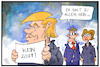 Cartoon: Kein 2019 (small) by Kostas Koufogiorgos tagged karikatur,koufogiorgos,illustration,cartoon,trump,2019,demonstration,opportunist,neujahr,jahreswechsel