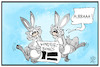 Cartoon: Kinderbonus (small) by Kostas Koufogiorgos tagged karikatur,koufogiorgos,illustration,cartoon,kinderbonus,kindergeld,kaninchen,konjunkturpaket,reichtum,geld,hilfe,corona
