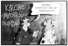 Cartoon: Kirchen-Doppelmoral (small) by Kostas Koufogiorgos tagged karikatur,koufogiorgos,illustration,cartoon,kirche,arzt,moral,missbrauch,arbeit,arbeitsrecht,justiz,urteil,skandal