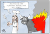 Cartoon: Klimakrise (small) by Kostas Koufogiorgos tagged karikatur,koufogiorgos,illustration,cartoon,klimawandel,eu,europa,feuer,steak,medium,welldone
