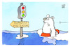 Cartoon: Klimaschutzgesetzreform (small) by Kostas Koufogiorgos tagged karikatur,koufogiorgos,klima,eisbär,ampel,gesetz,klimaschutz