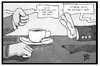 Cartoon: Kohl und Orban (small) by Kostas Koufogiorgos tagged karikatur,koufogiorgos,illustration,cartoon,orban,kohl,altkanzler,flüchtlingspolitik,ausländerfeindlichkeit,ungarn,europa,kaffee,afrika