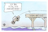 Cartoon: Krim-Brücke (small) by Kostas Koufogiorgos tagged karikatur,koufogiorgos,putin,krim,brücke,meer,wasser,sturz,russland