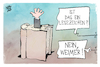 Cartoon: Kritik an Weimer (small) by Kostas Koufogiorgos tagged karikatur,koufogiorgos,weimer,kritik,buch,lesezeichen