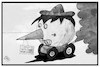 Cartoon: Lärm-Manipulation (small) by Kostas Koufogiorgos tagged karikatur,koufogiorgos,illustration,cartoon,lärm,emission,auto,autobauer,pinocchio,werte,betrug,wirtschaft