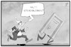 Cartoon: Lockdown-Verlängerung (small) by Kostas Koufogiorgos tagged karikatur,koufogiorgos,illustration,cartoon,lockdown,verlängerung,michel,pandemie,öffnung,schließen,corona