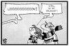 Cartoon: Löw verlängert (small) by Kostas Koufogiorgos tagged karikatur,koufogiorgos,illustration,cartoon,löw,jogi,bundestrainer,fussball,dfb,verlängerung,vertrag,fan,sport