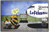 Cartoon: Lufthansa-Streik (small) by Kostas Koufogiorgos tagged karikatur,koufogiorgos,illustration,cartoon,lufthansa,streik,follow,me,flughafen,landebahn,evg,gdl,bahn,lokomotive,arbeitskampf