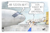 Cartoon: Lufthansa-Streik (small) by Kostas Koufogiorgos tagged karikatur,koufogiorgos,lufthansa,streik,spritpreis,fliegen