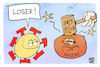 Cartoon: Masern-Impfung (small) by Kostas Koufogiorgos tagged karikatur,koufogiorgos,masern,impfung,virus,corona,urteil,gericht