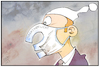 Cartoon: Maskenpflicht-Debatte (small) by Kostas Koufogiorgos tagged karikatur,koufogiorgos,illustration,cartoon,maskenpflicht,frage,debatte,pandemie,corona,michel,deutschland,ja,nein