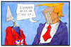 Cartoon: May und Trump (small) by Kostas Koufogiorgos tagged karikatur koufogiorgos illustration cartoon may trump brexit mauer abschottung usa grossbritannien