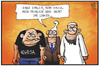 Cartoon: Michels Problem (small) by Kostas Koufogiorgos tagged karikatur,koufogiorgos,illustration,cartoon,michel,problem,linke,hooligan,salafist,gewalt,hogesa,politik,terrorismus,extremismus,fanatismus