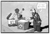 Cartoon: NRW-Wahl (small) by Kostas Koufogiorgos tagged karikatur,koufogiorgos,illustration,cartoon,nrw,schulz,landtagswahl,saarland,schleswig,holstein,spd,paket,schlag
