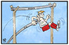 Cartoon: Olympia-Bewerbung (small) by Kostas Koufogiorgos tagged karikatur,koufogiorgos,illustration,cartoon,olympia,stabhochsprung,hürde,ja,nein,referendum,olympische,spiele,hamburg,bewerbung,sport