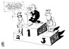 Cartoon: Olympische Spiele (small) by Kostas Koufogiorgos tagged richter,schiedsrichter,wettkampf,olympische,spiele,sieger,ehrung,sport,karikatur,kostas,koufogiorgos