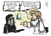 Cartoon: Ordner voll Frauen (small) by Kostas Koufogiorgos tagged frau,usa,ordner,haus,rechte,emanzipation,hausfrau,wahlkampf,romney,karikatur,kostas,koufogiorgos